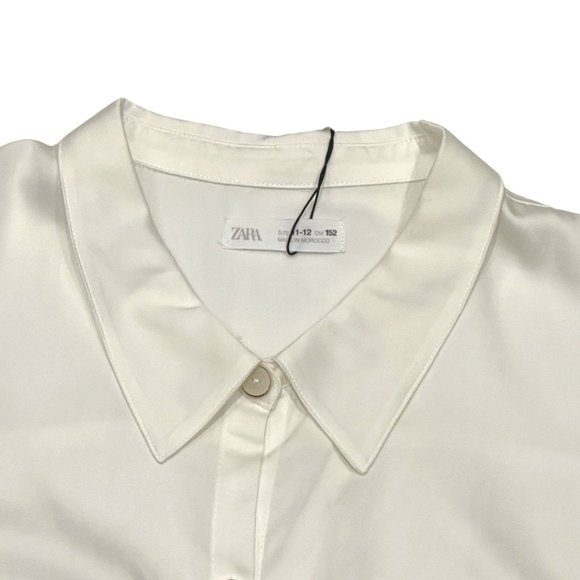 π4 for $25π NWT Zara Girls' Cropped Short Sleeve Blouse Size 11-12 Youth - Picture 3 of 4